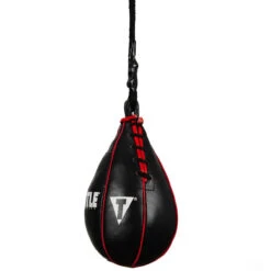 TITLE Boxing Professional Leather Weighted Slip Ball – 8 lbs Defensive Speed Training Tool -Title Boxing Store slpb bk 1
