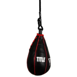 TITLE Boxing Professional Leather Weighted Slip Ball – 8 lbs Defensive Speed Training Tool -Title Boxing Store slpb bk 2