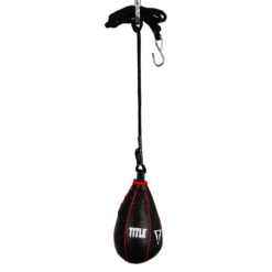 TITLE Boxing Professional Leather Weighted Slip Ball – 8 lbs Defensive Speed Training Tool -Title Boxing Store slpb bk 3
