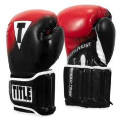 TITLE Boxing Speed-Trax Weighted Bag Gloves - Adjustable Strength and Speed Training Gloves -Title Boxing Store stwbg bk rd 02