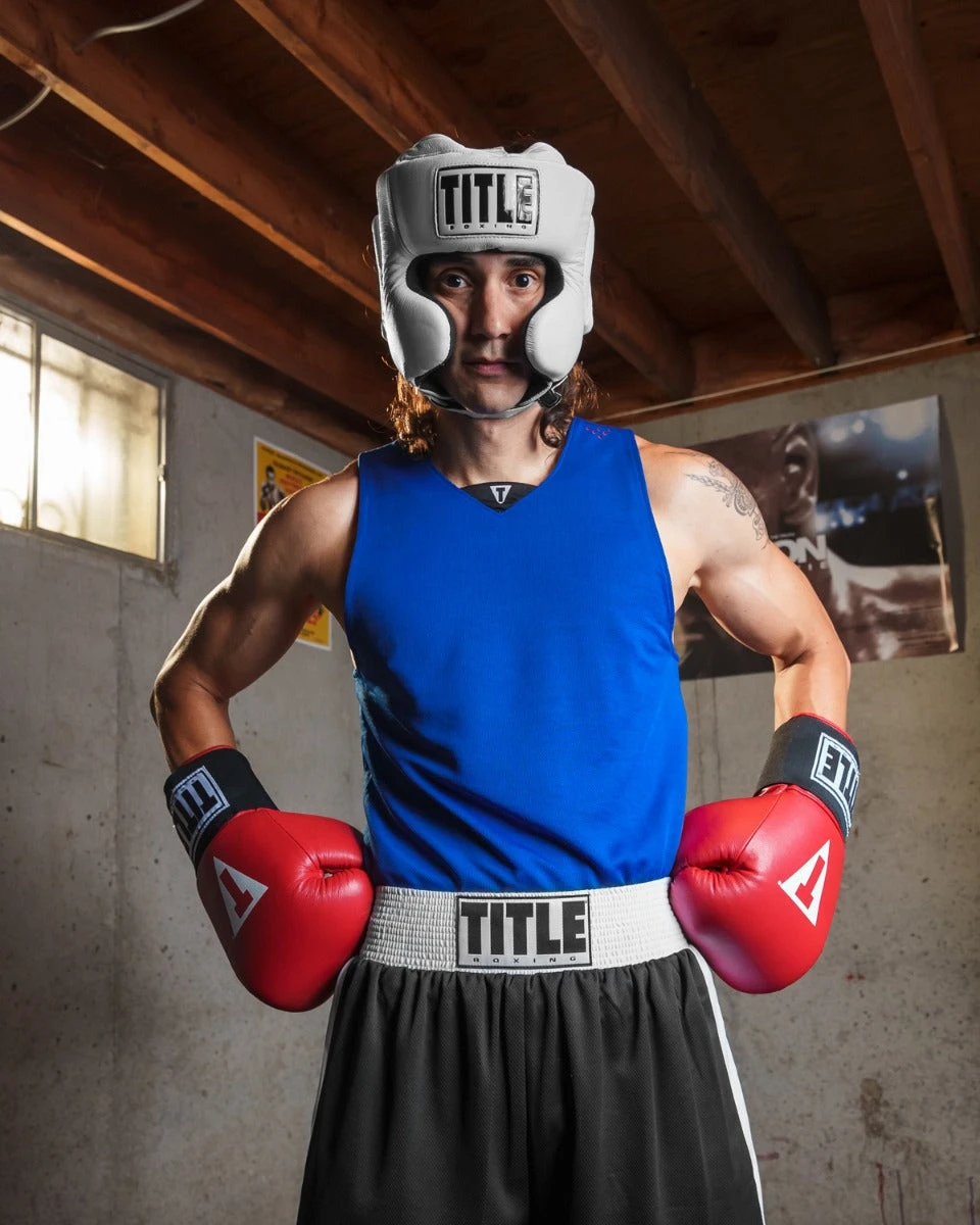 TITLE Boxing Superior Lightweight Reversible Competition Jersey β Red & Blue Satin Tank 2 TITLE Boxing Superior Lightweight Reversible Competition Jersey β Red & Blue Satin Tank - Image 2