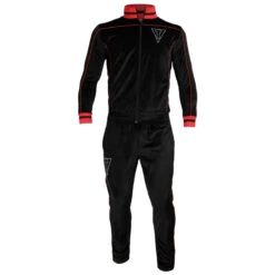 TITLE "Boxing Ain't Easy" Velour Warm Up -Title Boxing Store tb166 bk rd 1 2