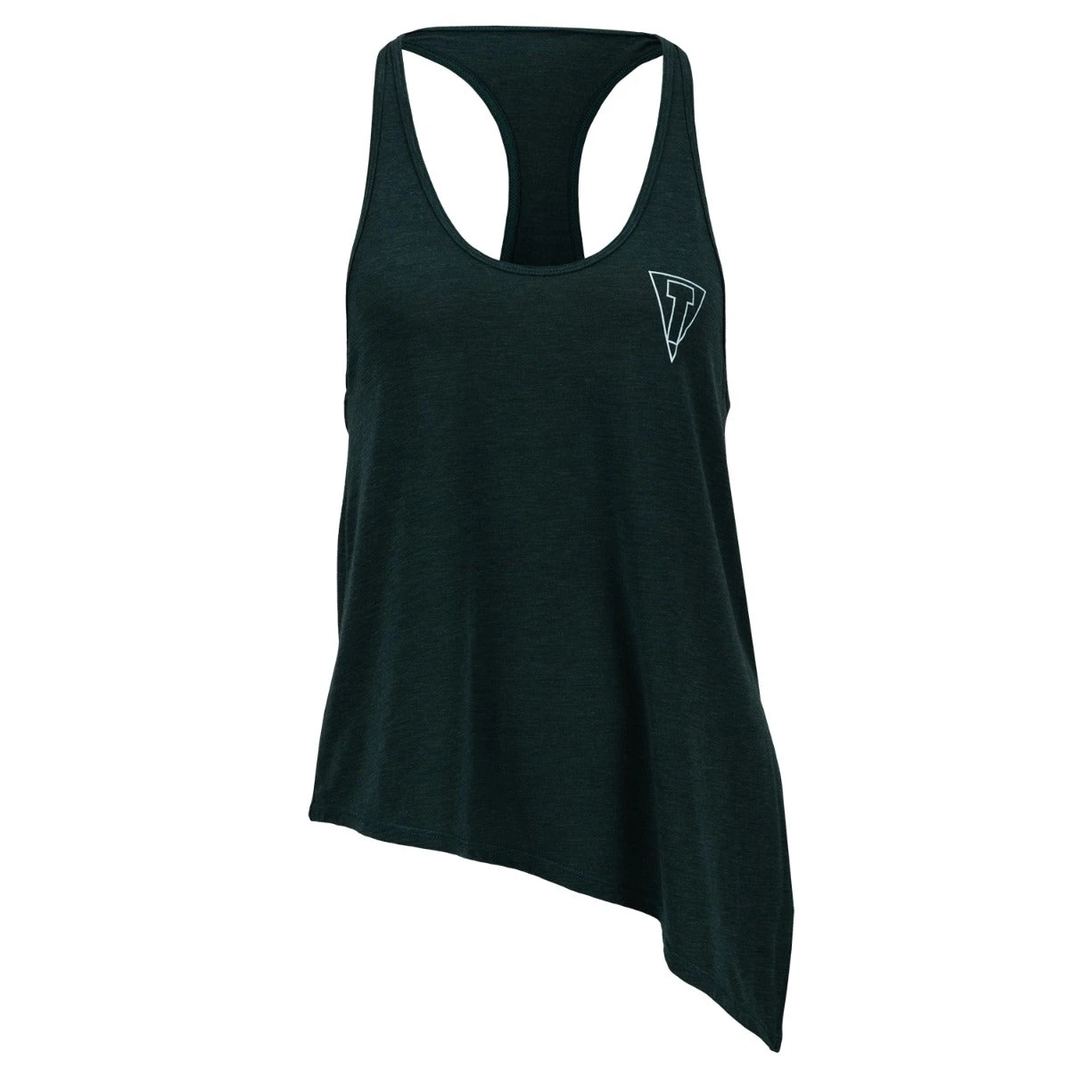 TITLE Boxing White Asymmetrical Racerback Side Slit Active Tank - Women's 3 TITLE Boxing White Asymmetrical Racerback Side Slit Active Tank - Women's - Image 3