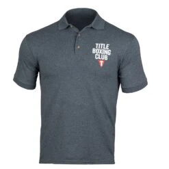 TITLE Boxing Club Dryblend Performance Polo Shirt - Men's Moisture-Wicking Athletic Polo 5 TITLE Boxing Club Dryblend Performance Polo Shirt - Men's Moisture-Wicking Athletic Polo -Title Boxing Store tbcpolo15 dgr 1