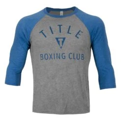 TITLE Boxing Club Classic Baseball Tee -Title Boxing Store tbct198 gr ry 1 1