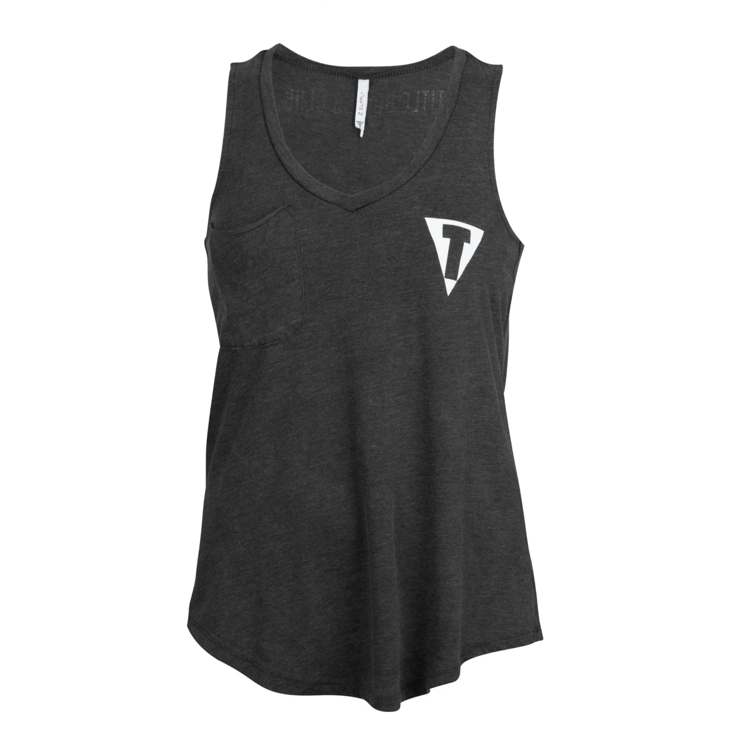 TITLE Boxing Women's Z Supply Pocket Racer Tank β Burnout Jersey V-Neck 3 TITLE Boxing Women's Z Supply Pocket Racer Tank β Burnout Jersey V-Neck - Image 3