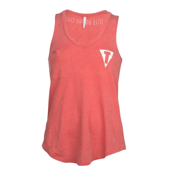 TITLE Boxing Women's Z Supply Pocket Racer Tank β Burnout Jersey V-Neck 1 TITLE Boxing Women's Z Supply Pocket Racer Tank β Burnout Jersey V-Neck