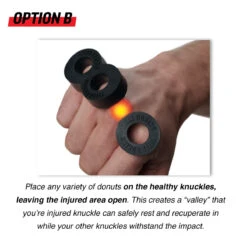 TITLE Boxing Gel Knuckle Donuts – Targeted Impact Protection Set for Injured Knuckles (4-Pack) -Title Boxing Store tbgkd optionb