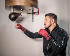 TITLE Boxing Gyro Balanced Leather Speed Bag - Professional Black/Red Training Bag -Title Boxing Store tesbc 2