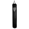TITLE Boxing 100lb Black Synthetic Leather Thai Heavy Bag - 72-Inch Professional Muay Thai Striking Bag