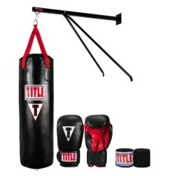 TITLE Classic Boxing Glove & Bag Bundle