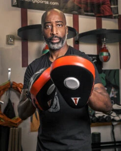 TITLE Boxing Incredi-Ball Leather Punch Mitts 2.0 -Title Boxing Store tipml2 bk rd 2