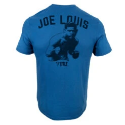 TITLE Boxing Legacy Joe Louis Fighting Pride Tee – Heather Charcoal Vintage Graphic Boxing Shirt -Title Boxing Store tlgcy158 bl 2