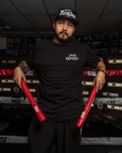 TITLE Boxing Legacy Jack Dempsey 'Nobody Owes' Black Graphic Tee - Premium Cotton Slim Fit Shirt -Title Boxing Store tlgcy173