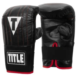 TITLE Boxing Professional Old School Leather Bag Gloves 3.0 -Title Boxing Store tlsbg3 bk 02