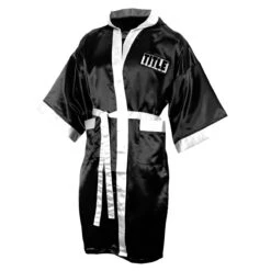 TITLE Boxing Full Length Robe 24 TITLE Boxing Full Length Robe -Title Boxing Store tsrfl bk wh 01