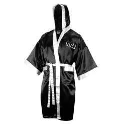 TITLE Boxing Full Length Robe 25 TITLE Boxing Full Length Robe -Title Boxing Store tsrfl bk wh 2