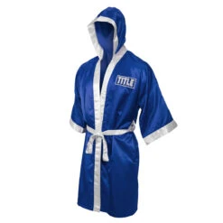 TITLE Boxing Pro Full Length Boxing Robe -Title Boxing Store tsrfl2 bl wh 01