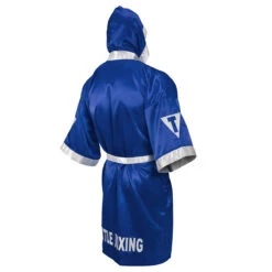 TITLE Boxing Pro Full Length Boxing Robe -Title Boxing Store tsrfl2 bl wh 02