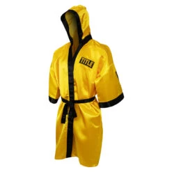 TITLE Boxing Pro Full Length Boxing Robe -Title Boxing Store tsrfl2 gd bk 01