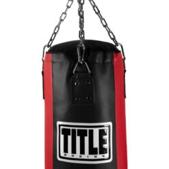 TITLE Boxing Synthetic Leather Heavy Bag (Unfilled) -Title Boxing Store uftshb bk rd 3