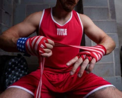 TITLE Boxing White Velpeau 177" Amateur Competition Hand Wraps - USA Boxing Approved 18 TITLE Boxing White Velpeau 177" Amateur Competition Hand Wraps - USA Boxing Approved -Title Boxing Store vpahw usa 1