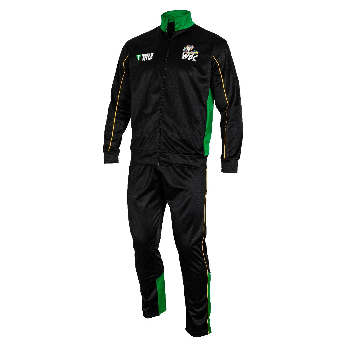 WBC by TITLE Boxing Signature Green and Gold β World Boxing Council Official Full-Zip Warm-Up Suit 1 WBC by TITLE Boxing Signature Green and Gold β World Boxing Council Official Full-Zip Warm-Up Suit