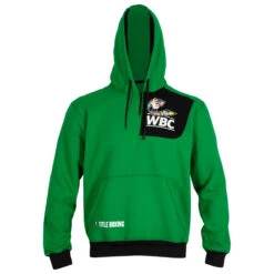 WBC By TITLE Boxing Quarter Zip Hooded Sweatshirt -Title Boxing Store wbczhs gn bk 2 1