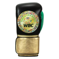 WBC By TITLE Boxing Green Belt Bag Gloves -Title Boxing Store wgbbg bk gd gn 3 2