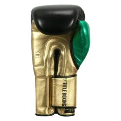 WBC By TITLE Boxing Green Belt Bag Gloves -Title Boxing Store wgbbg bk gd gn 4 2