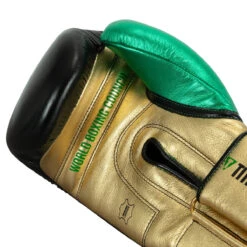WBC By TITLE Boxing Green Belt Bag Gloves -Title Boxing Store wgbbg bk gd gn 5 2