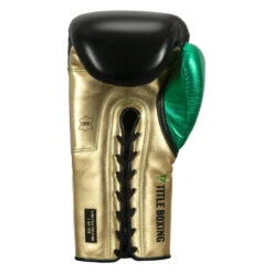 WBC By TITLE Boxing Green Belt Sparring Gloves -Title Boxing Store wgbsg bk gd gn 4 1