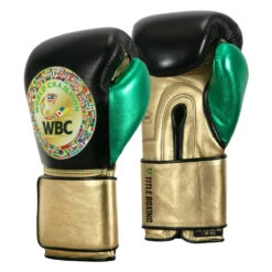 WBC By TITLE Boxing Green Belt Training Gloves 1.0 -Title Boxing Store wgbtg bk gd gn 2 1