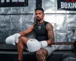 TITLE White Boxing Lace Sparring Gloves 2.0 -Title Boxing Store whsg2 wh 1