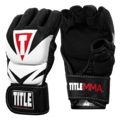 TITLE MMA Command Training Gloves -Title Boxing Store xmctg bk wh 002