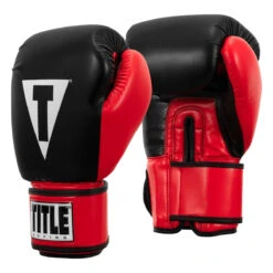 TITLE Boxing Pro Style Heavy Bag Gloves -Title Boxing Store xtsg bk rd 002
